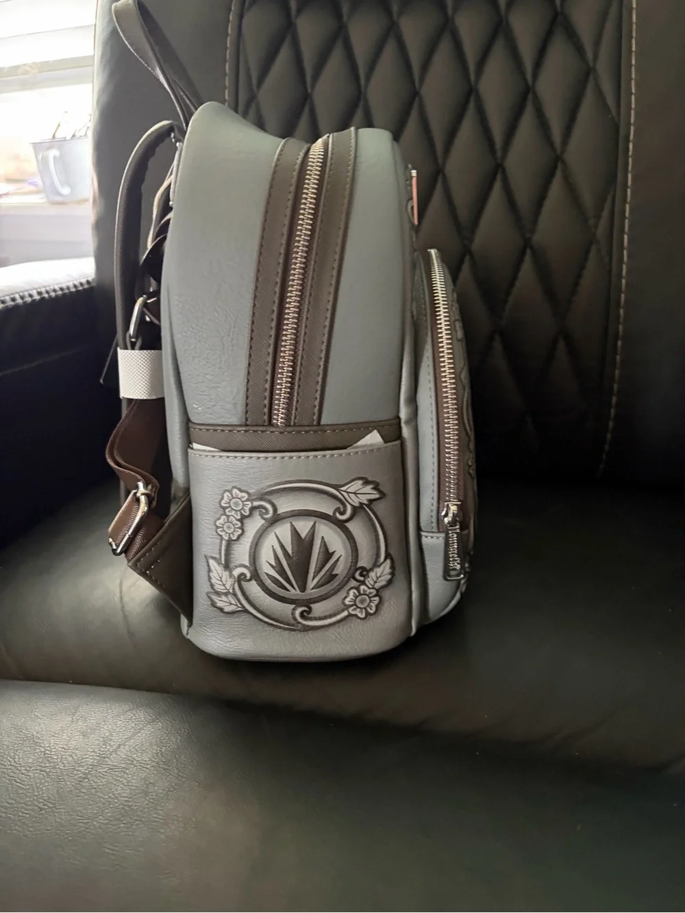 Loungefly Grey Toothless Embossed Mini Backpack